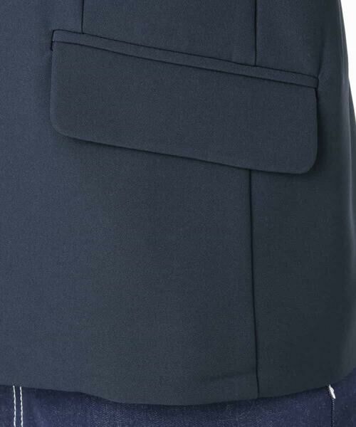 MK MICHEL KLEIN / エムケーミッシェルクラン テーラードジャケット | ダブルクロス カラーレスジャケット/セットアップ対応/洗える | 詳細14