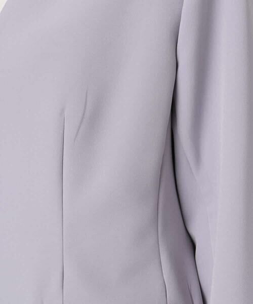 MK MICHEL KLEIN / エムケーミッシェルクラン テーラードジャケット | ダブルクロス カラーレスジャケット/セットアップ対応/洗える | 詳細20