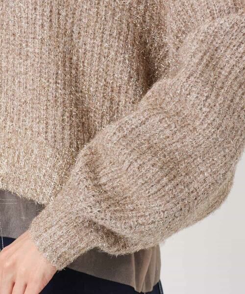MK MICHEL KLEIN / エムケーミッシェルクラン ニット・セーター | ミニフリルデザインキラキラニット/洗える | 詳細13