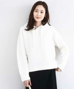 MK MICHEL KLEIN / エムケーミッシェルクラン ニット・セーター | クロップド丈ニットフーディー/洗える