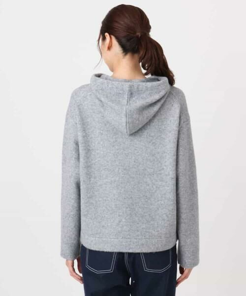 MK MICHEL KLEIN / エムケーミッシェルクラン ニット・セーター | クロップド丈ニットフーディー/洗える | 詳細15