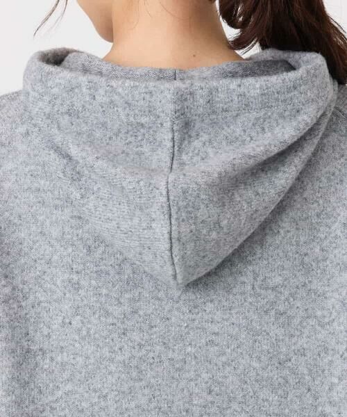 MK MICHEL KLEIN / エムケーミッシェルクラン ニット・セーター | クロップド丈ニットフーディー/洗える | 詳細17