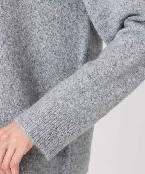 MK MICHEL KLEIN / エムケーミッシェルクラン ニット・セーター | クロップド丈ニットフーディー/洗える | 詳細18