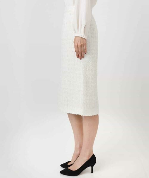 MK MICHEL KLEIN / エムケーミッシェルクラン ミニ・ひざ丈スカート | ファンシーツイードスカート/セットアップ対応/洗える | 詳細17