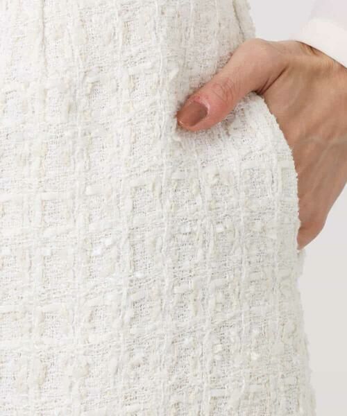 MK MICHEL KLEIN / エムケーミッシェルクラン ミニ・ひざ丈スカート | ファンシーツイードスカート/セットアップ対応/洗える | 詳細21