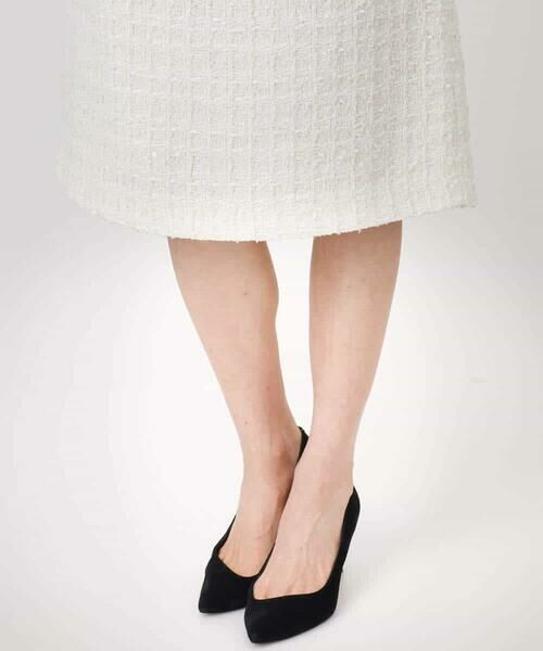 MK MICHEL KLEIN / エムケーミッシェルクラン ミニ・ひざ丈スカート | ファンシーツイードスカート/セットアップ対応/洗える | 詳細22