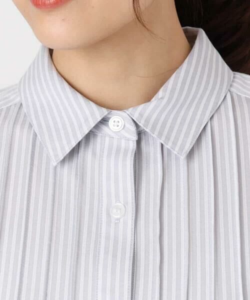 MK MICHEL KLEIN / エムケーミッシェルクラン シャツ・ブラウス | ストレッチジャージシャツ/洗える | 詳細16