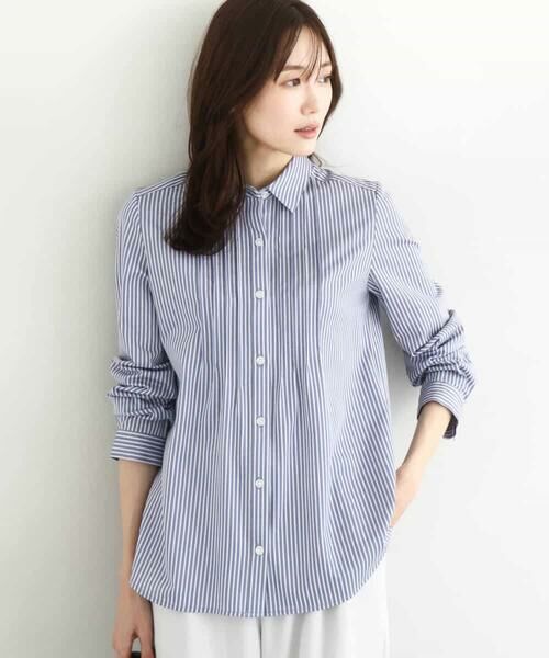 MK MICHEL KLEIN / エムケーミッシェルクラン シャツ・ブラウス | ストレッチジャージシャツ/洗える | 詳細5