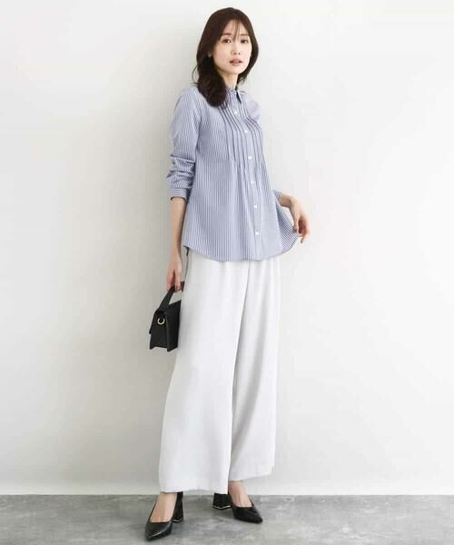 MK MICHEL KLEIN / エムケーミッシェルクラン シャツ・ブラウス | ストレッチジャージシャツ/洗える | 詳細6