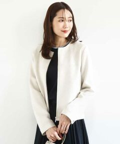 MK MICHEL KLEIN / エムケーミッシェルクラン その他アウター | フェイクスウェードショートブルゾン/洗える