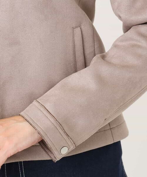 MK MICHEL KLEIN / エムケーミッシェルクラン その他アウター | フェイクスウェードショートブルゾン/洗える | 詳細14