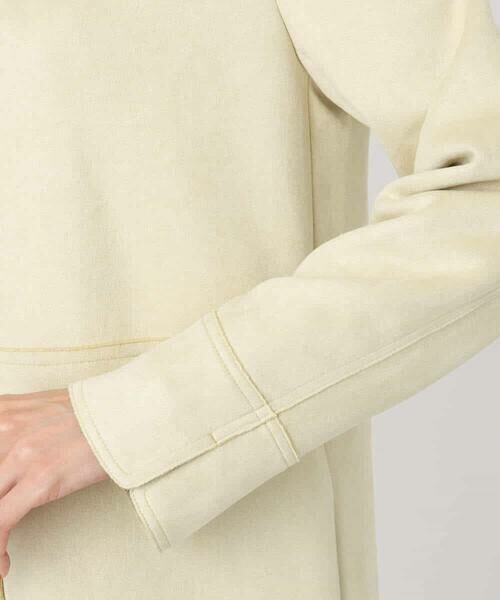 MK MICHEL KLEIN / エムケーミッシェルクラン その他アウター | フェイクスウェードノーカラーコート/洗える | 詳細25