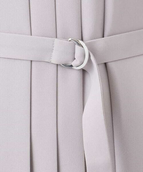 MK MICHEL KLEIN / エムケーミッシェルクラン ロング・マキシ丈ワンピース | サテンジョーゼット プリーツワンピース/洗える | 詳細24