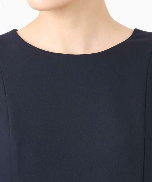 MK MICHEL KLEIN / エムケーミッシェルクラン ロング・マキシ丈ワンピース | サテンジョーゼット サイドベルトワンピース/洗える | 詳細12