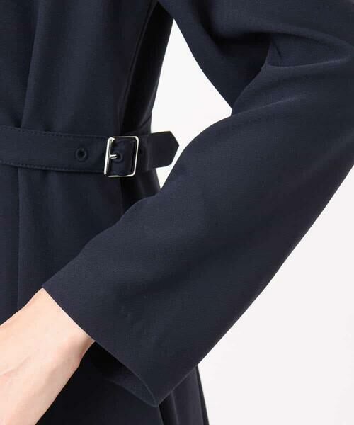 MK MICHEL KLEIN / エムケーミッシェルクラン ロング・マキシ丈ワンピース | サテンジョーゼット サイドベルトワンピース/洗える | 詳細14