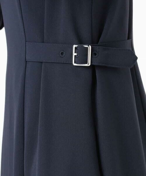 MK MICHEL KLEIN / エムケーミッシェルクラン ロング・マキシ丈ワンピース | サテンジョーゼット サイドベルトワンピース/洗える | 詳細16