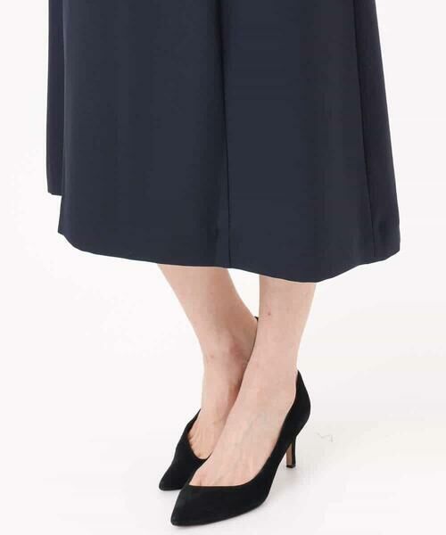 MK MICHEL KLEIN / エムケーミッシェルクラン ロング・マキシ丈ワンピース | サテンジョーゼット サイドベルトワンピース/洗える | 詳細17