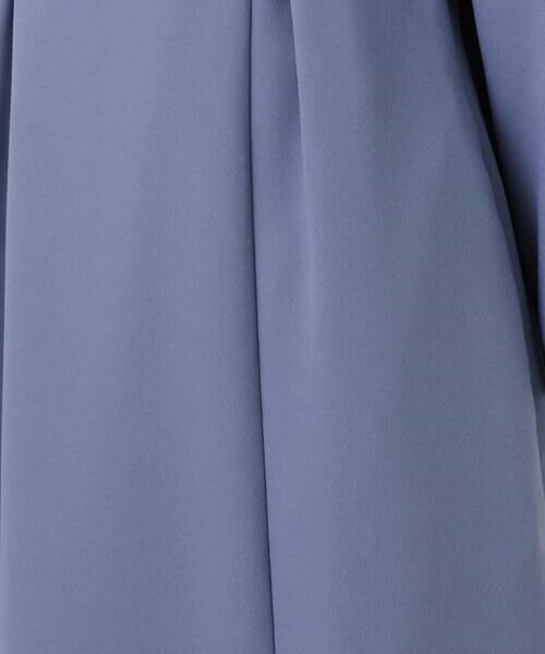 MK MICHEL KLEIN / エムケーミッシェルクラン ロング・マキシ丈ワンピース | サテンジョーゼット サイドベルトワンピース/洗える | 詳細20