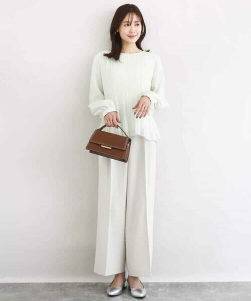 MK MICHEL KLEIN / エムケーミッシェルクラン シャツ・ブラウス | プリーツデザインブラウス/洗える | 詳細12