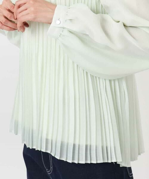 MK MICHEL KLEIN / エムケーミッシェルクラン シャツ・ブラウス | プリーツデザインブラウス/洗える | 詳細21