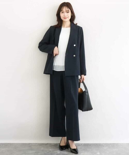 MK MICHEL KLEIN / エムケーミッシェルクラン テーラードジャケット | ダブルブレストジャケット/洗える | 詳細13