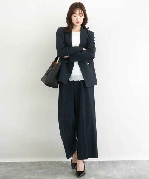 MK MICHEL KLEIN / エムケーミッシェルクラン テーラードジャケット | ダブルブレストジャケット/洗える | 詳細14