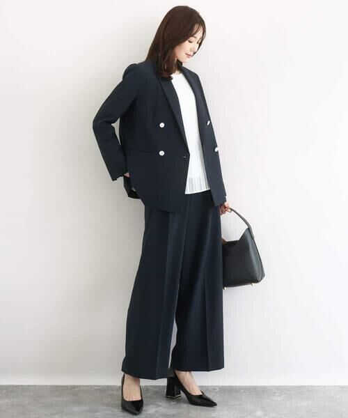 MK MICHEL KLEIN / エムケーミッシェルクラン テーラードジャケット | ダブルブレストジャケット/洗える | 詳細15