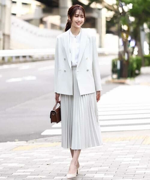 MK MICHEL KLEIN / エムケーミッシェルクラン テーラードジャケット | ダブルブレストジャケット/洗える | 詳細2