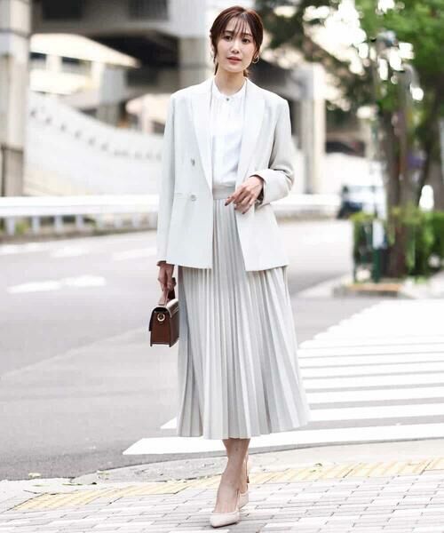 MK MICHEL KLEIN / エムケーミッシェルクラン テーラードジャケット | ダブルブレストジャケット/洗える | 詳細3