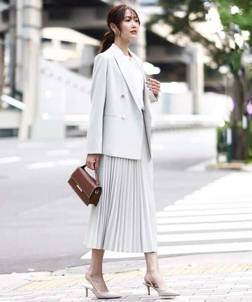 MK MICHEL KLEIN / エムケーミッシェルクラン テーラードジャケット | ダブルブレストジャケット/洗える | 詳細4