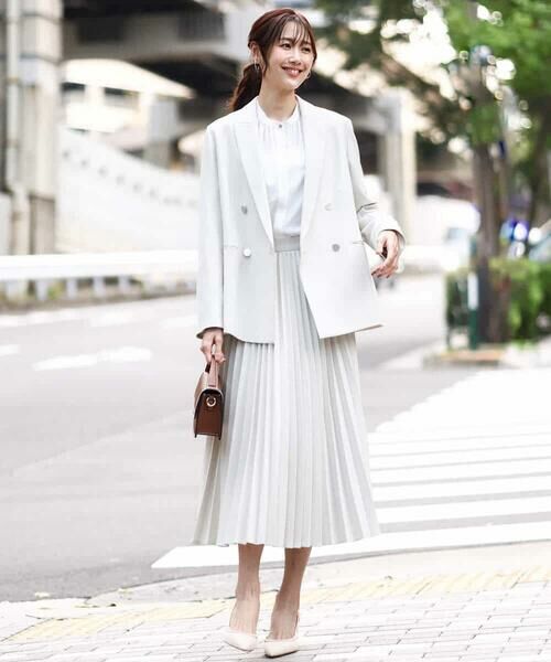 MK MICHEL KLEIN / エムケーミッシェルクラン テーラードジャケット | ダブルブレストジャケット/洗える | 詳細5