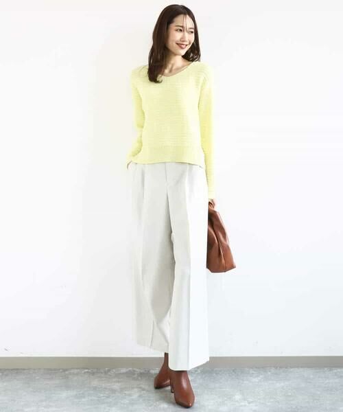 MK MICHEL KLEIN / エムケーミッシェルクラン ニット・セーター | ツィーディーVネックニット/洗える | 詳細11