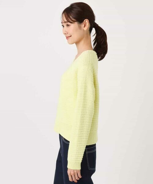 MK MICHEL KLEIN / エムケーミッシェルクラン ニット・セーター | ツィーディーVネックニット/洗える | 詳細13