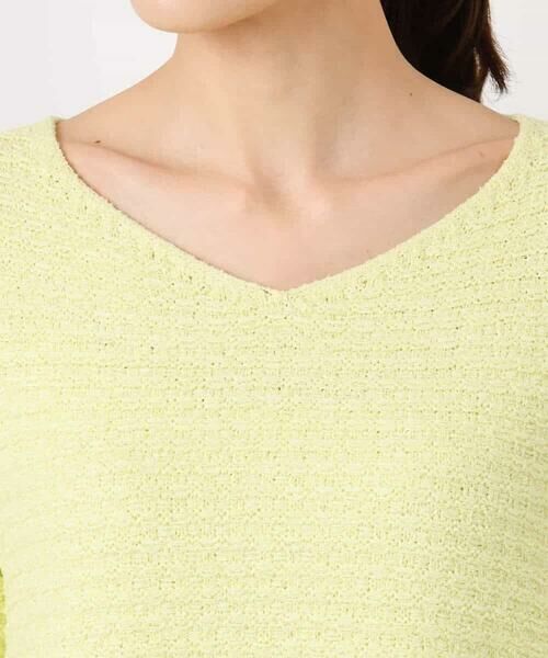 MK MICHEL KLEIN / エムケーミッシェルクラン ニット・セーター | ツィーディーVネックニット/洗える | 詳細15