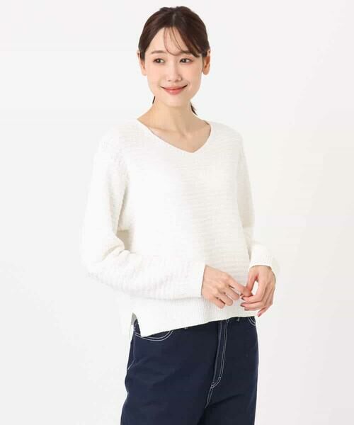 MK MICHEL KLEIN / エムケーミッシェルクラン ニット・セーター | ツィーディーVネックニット/洗える | 詳細19