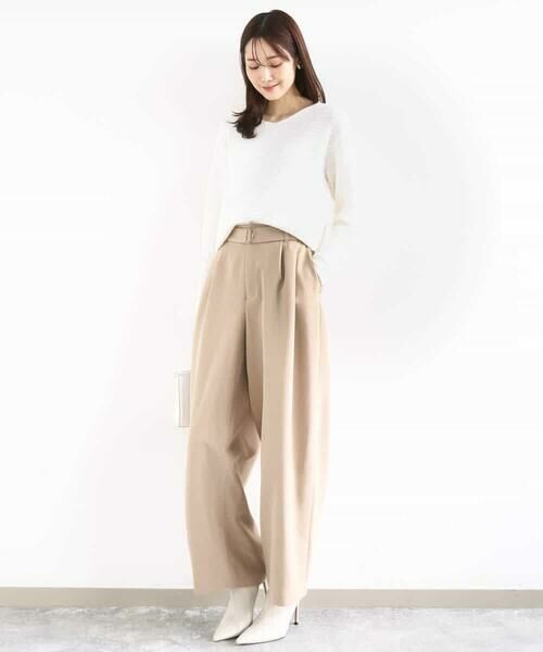 MK MICHEL KLEIN / エムケーミッシェルクラン ニット・セーター | ツィーディーVネックニット/洗える | 詳細2