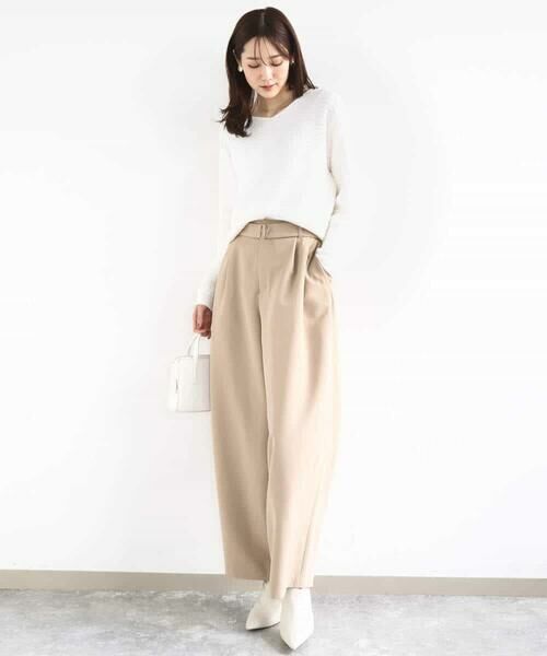 MK MICHEL KLEIN / エムケーミッシェルクラン ニット・セーター | ツィーディーVネックニット/洗える | 詳細3