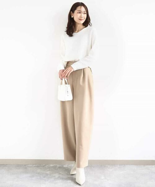 MK MICHEL KLEIN / エムケーミッシェルクラン ニット・セーター | ツィーディーVネックニット/洗える | 詳細4