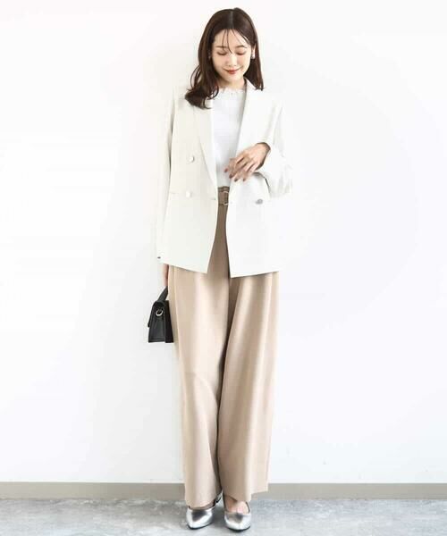 MK MICHEL KLEIN / エムケーミッシェルクラン ニット・セーター | レースデザインコンパクトニット/洗える | 詳細11