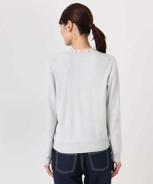 MK MICHEL KLEIN / エムケーミッシェルクラン ニット・セーター | レースデザインコンパクトニット/洗える | 詳細26