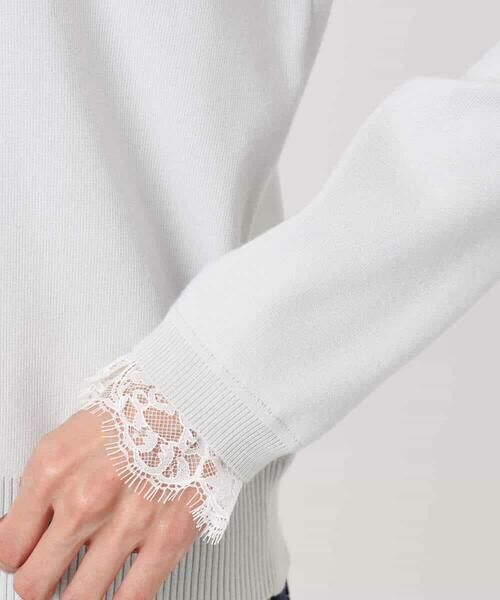 MK MICHEL KLEIN / エムケーミッシェルクラン ニット・セーター | レースデザインコンパクトニット/洗える | 詳細28