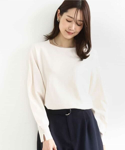 MK MICHEL KLEIN / エムケーミッシェルクラン ニット・セーター | ドルマンスリーブニット/洗える | 詳細25