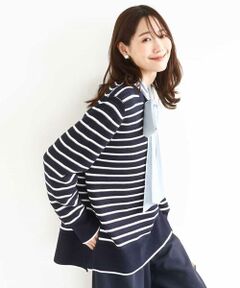 MK MICHEL KLEIN / エムケーミッシェルクラン ニット・セーター | 柄編みボーダーニット