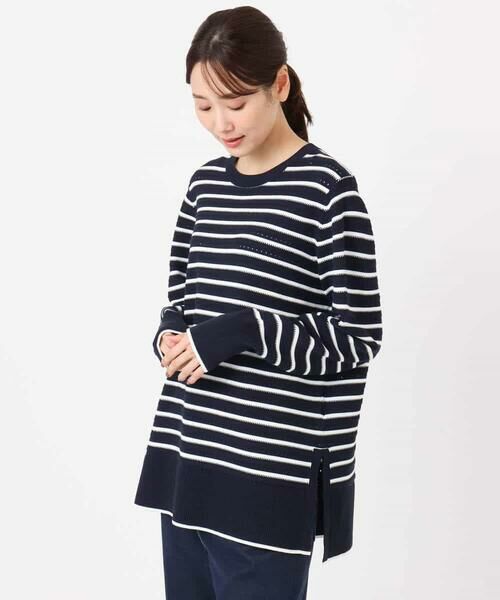 MK MICHEL KLEIN / エムケーミッシェルクラン ニット・セーター | 柄編みボーダーニット | 詳細11