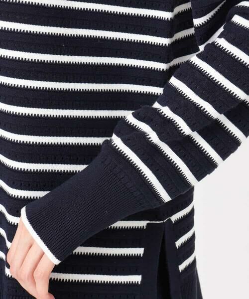 MK MICHEL KLEIN / エムケーミッシェルクラン ニット・セーター | 柄編みボーダーニット | 詳細16