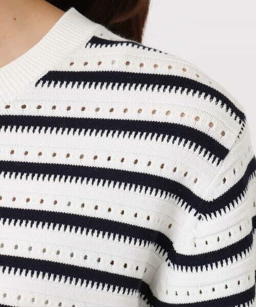 MK MICHEL KLEIN / エムケーミッシェルクラン ニット・セーター | 柄編みボーダーニット | 詳細20