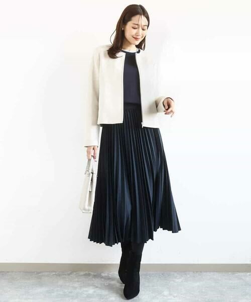 MK MICHEL KLEIN / エムケーミッシェルクラン ニット・セーター | 配色デザインニット/洗える | 詳細11