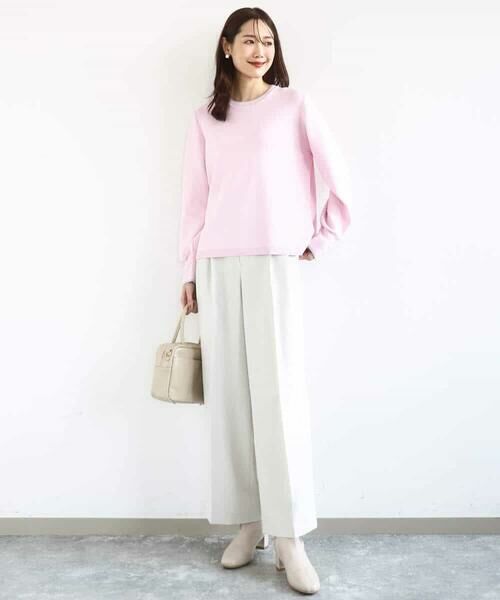 MK MICHEL KLEIN / エムケーミッシェルクラン ニット・セーター | 配色デザインニット/洗える | 詳細18