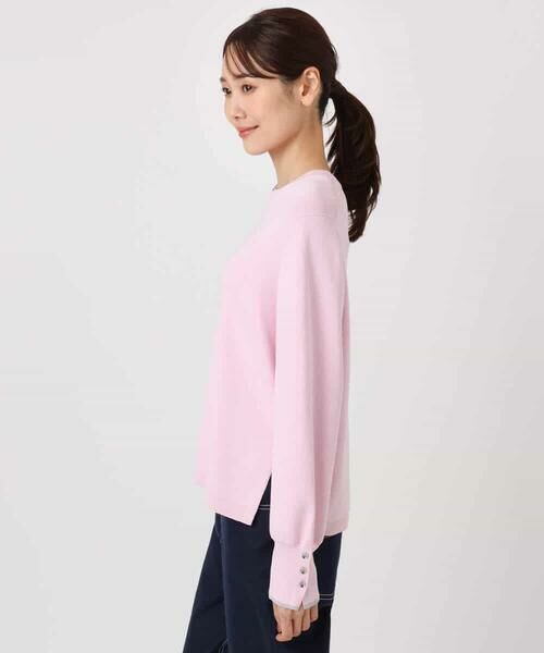 MK MICHEL KLEIN / エムケーミッシェルクラン ニット・セーター | 配色デザインニット/洗える | 詳細25