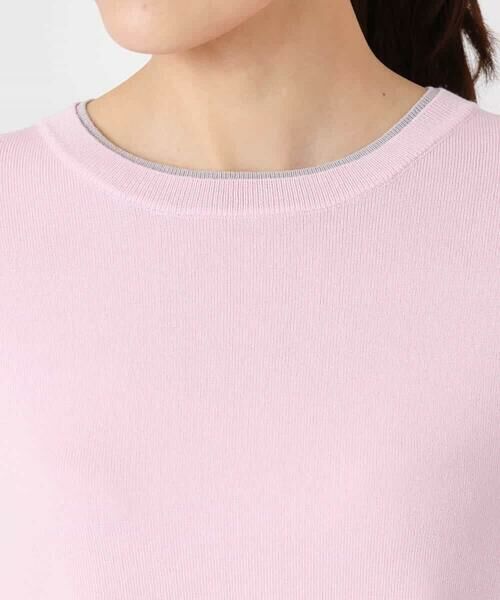 MK MICHEL KLEIN / エムケーミッシェルクラン ニット・セーター | 配色デザインニット/洗える | 詳細27